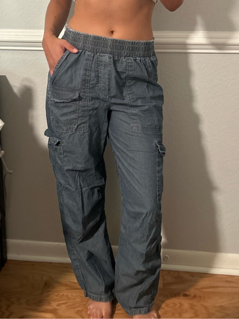 BDG Slate Elastic Waist Cargo Pants